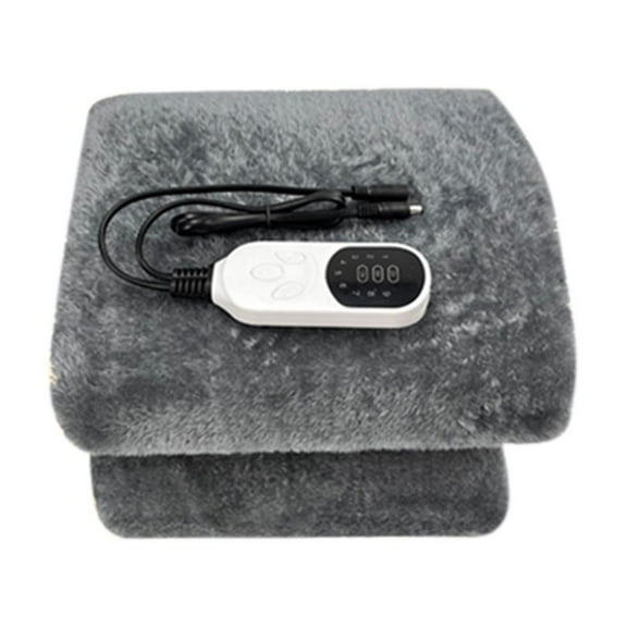 Komiseup Electric Heated Car Blanket, Car Electric Blanket For Back Pain Relief, Camping Heating Blanket, Portable Electric Blanket For Car, Truck, Camping Essentials