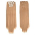 thumbnail image 1 of Komiseup Fashion Hair Long Clip In Hair Extensions Full Straight Wig, 1 of 4