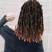 Komiseup Faux Locs Goddess Locs Crochet Hair Pre Looped Soft Crochet Braids with Curly Ends Boho Crochet Hair for Women Hippie Locs Synthetic Braiding Hair Extensions