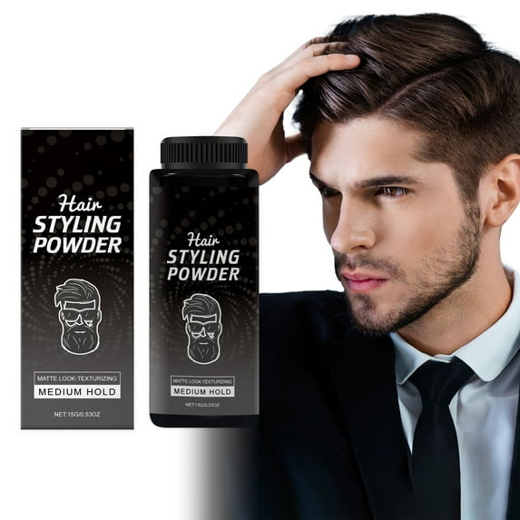 Komiseup Hair Powder For Men, Hair Styling Powder Adds Volume And Texture For A Natural Look, Best For Short To Medium Hair, Gifts For Men