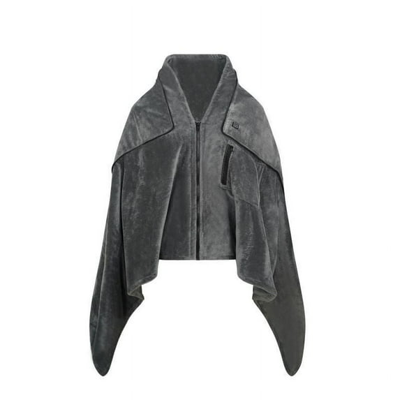 Komiseup Heated Blanket Electric Throw, Portable Washable Heated Shawl Wrap, Electric Usb Blanket With 3 Heating Levels, Machine Washable, Heated Lap Blanket For Home Travel Office