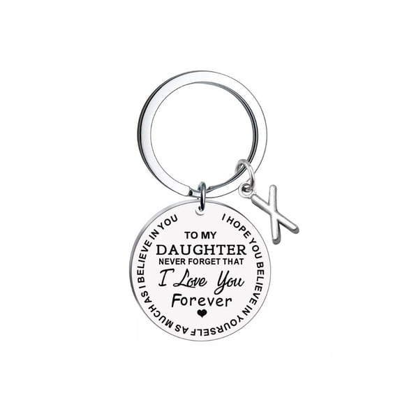 Komiseup Keychain, Stainless Steel Keychain, Keychain For Daughter Mom Dad Graduation Birthday Christmas Back To School