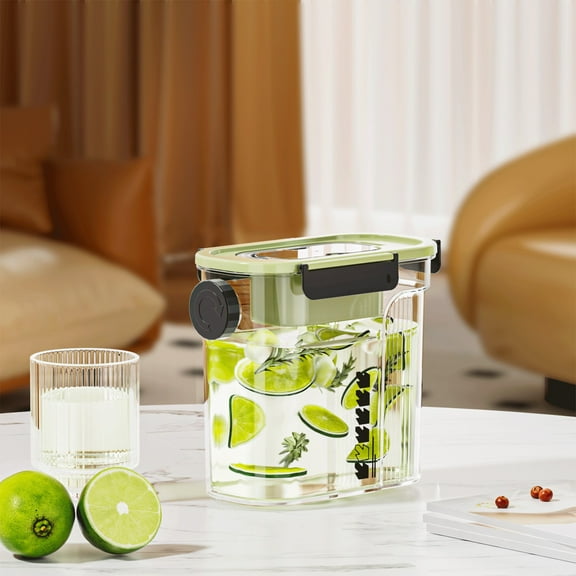 Komiseup Large Capacity Beverage Dispenser Cold Brew Tea Pitcher Multi-Purpose Drink Jug Fruit Water Bottle