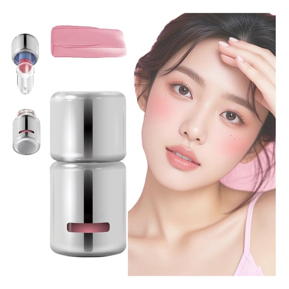 Komiseup Liquid Blush Highlight 3 In 1 For Women Matte Makeup Blusher Cream With Sponge Head Color Liquid Blush 5ml