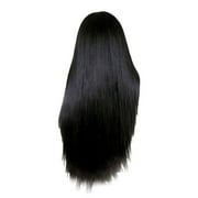 Komiseup Long Black Wigs for Women Long Straight Black Wigs for Women, Synthetic Black Straight Wig Natural Black Wigs for Party