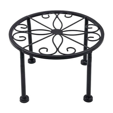 Komiseup Metal Plant Stand, Flower Pot Stand, Modern Rustproof Round Outdoor Plant Stand, Iron Art Flower Stand, Plant Stool, Decorative Plant Stands for Indoor Plants