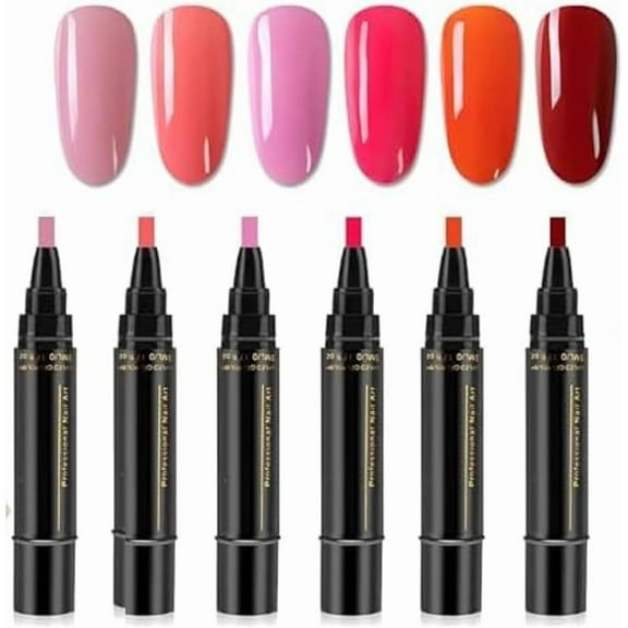 Komiseup Nail Polish Pens, Quick Dry Long Lasting Gel Polish, Colorful Gel Pens For Nail Art, Easy Nail Polish Pen For Women