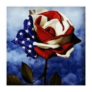 Komiseup Patriotic 4th of July Diamond Painting Kits for Adults Beginners, Welcome Rose 5D Diamond Art, DIY Full Round Drill Paint with Diamonds, Home Wall Decor