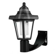 Komiseup Solar Fence Lights, Solar Lights Outdoor Lantern Warm White LED Wall Deck Post Landscape Lighting for Garden Yard Patio Front Door