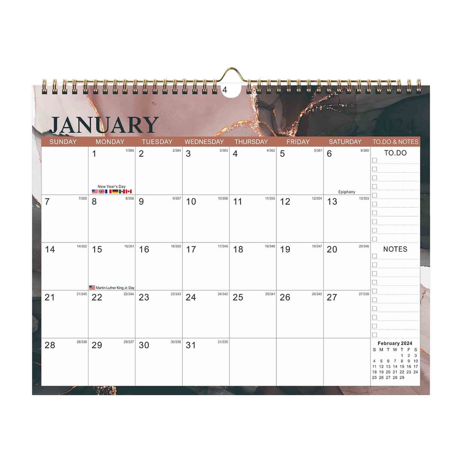 Komiseup under 10 Wall Calendar 202526 Planning Calendar Thick Paper