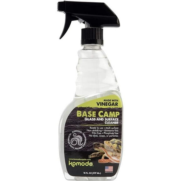 Komodo Base Camp Cleaner | All-Natural Glass & Surface Cleaner | Free of Harsh Chemicals, 16oz Spray