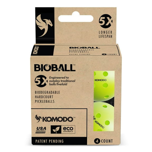 Komodo BioBall Pickleballs - 4 Balls