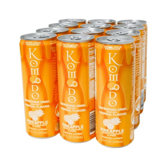 Komodo Coconut Sparkling Drink 12 Pack (Pineapple)