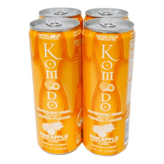 Komodo Coconut Sparkling Drink 4 Pack (Pineapple)