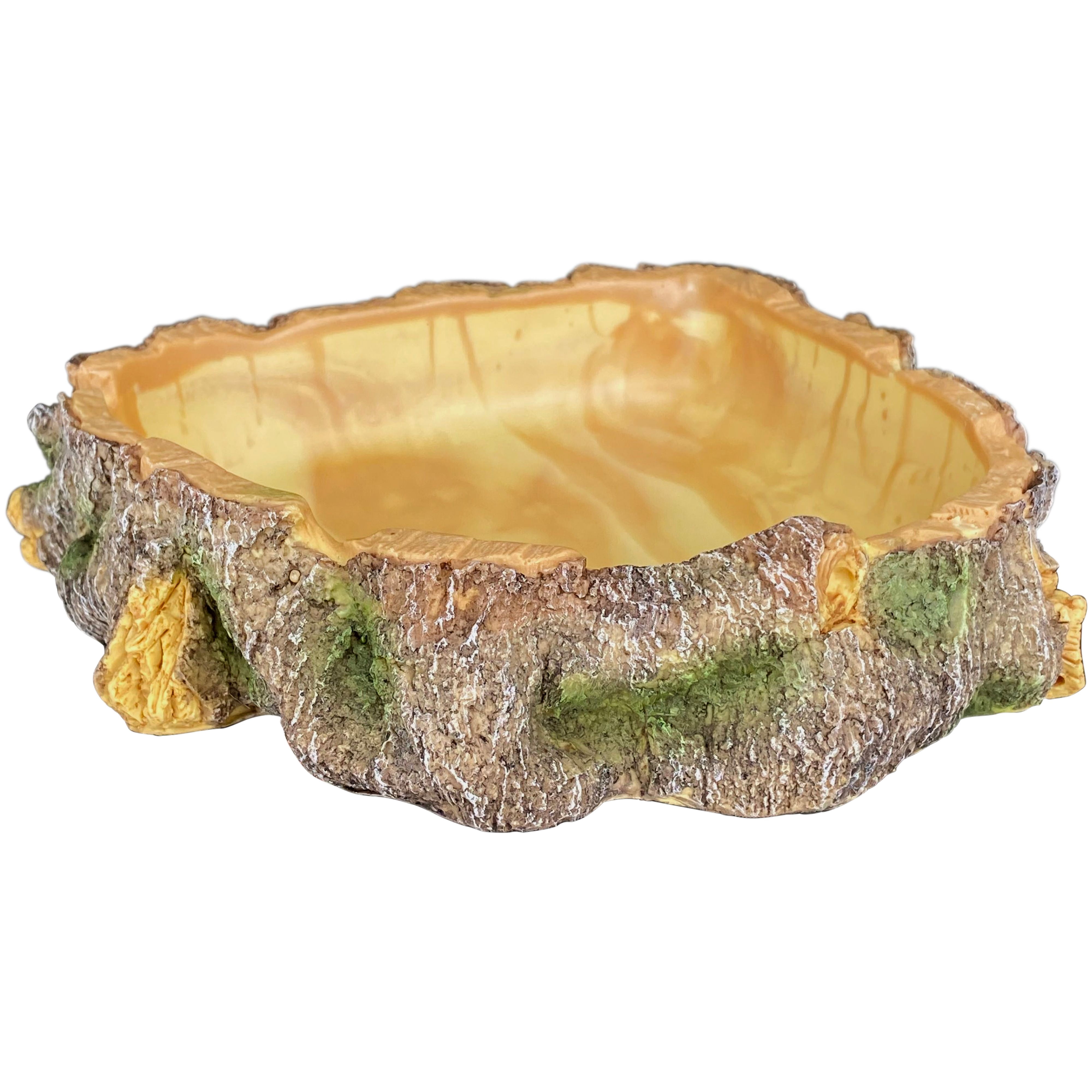 Komodo, Artificial Wood Bowl, XL, Brown for Reptile Water or Food ...