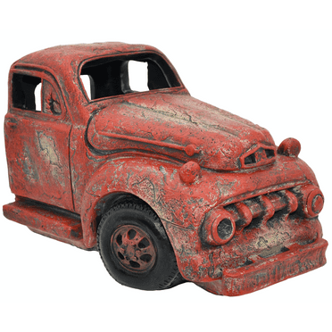 Komodo Red Pickup Truck Aquarium Decor