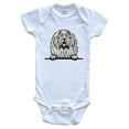 thumbnail image 1 of Komondor Dog Breed Cute Baby Bodysuit, 6-9 months white, 1 of 4
