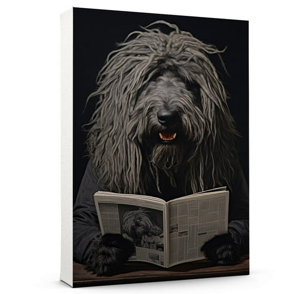 Komondor Dog Canvas Canvas Prints with Your Photos Wall Art for Home Decoration - Memorial Gift for Pet Lovers Dog Moms