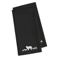 thumbnail image 1 of Komondor Easter Black Embroidered Kitchen Towel - Set of 2, 1 of 1