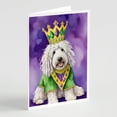 thumbnail image 1 of Komondor King of Mardi Gras Greeting Cards Pack of 8 7 in x 5 in, 1 of 3