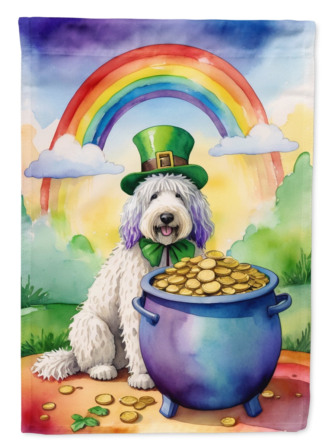 Komondor St Patrick's Day House Flag