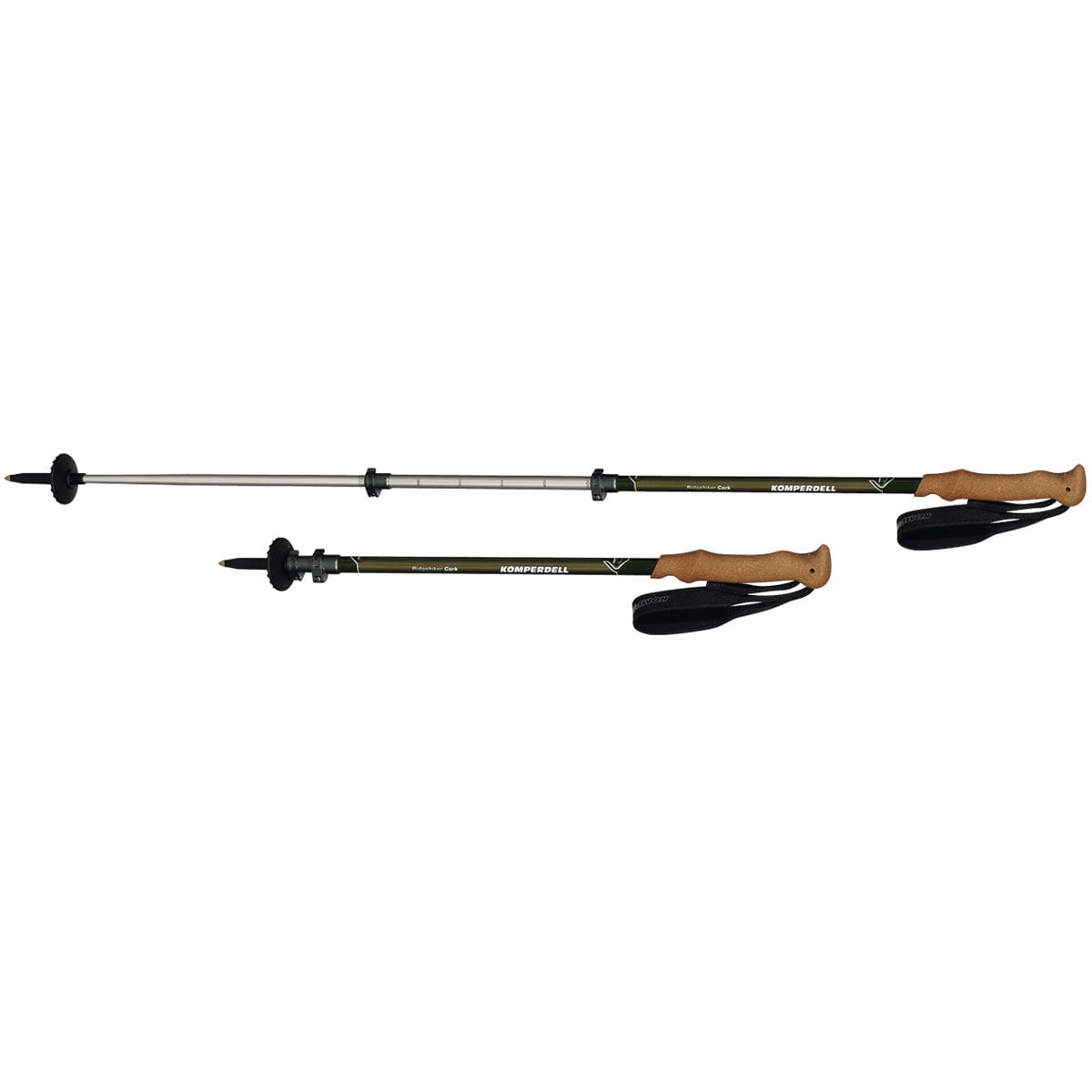 Komperdell Ridgehiker Cork Powerlock Trekking Poles, Pair