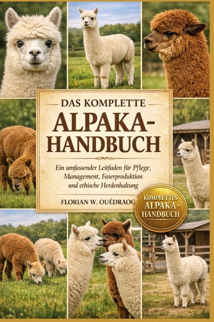 Das Komplette Alpaka-Handbuch: Ein umfassender Leitfaden für Pflege, Management, Faserproduktion und ethische Herdenhalt, (Paperback)