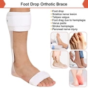 Komzer AFO Drop Foot Brace Medical Ankle Foot Orthosis Support Foot Drop Postural Correction Brace Large, Right