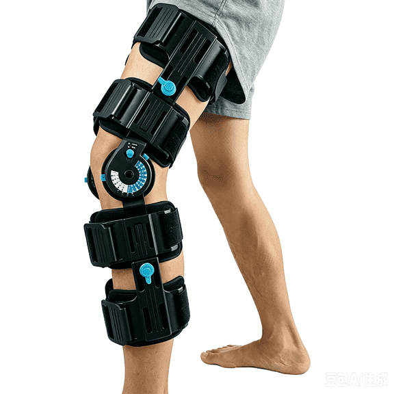 Komzer Hinged Post-Op Knee Brace, Adjustable ROM Support for Rehabilitation, Arthritis, ACL, MCL and PCL Injuries
