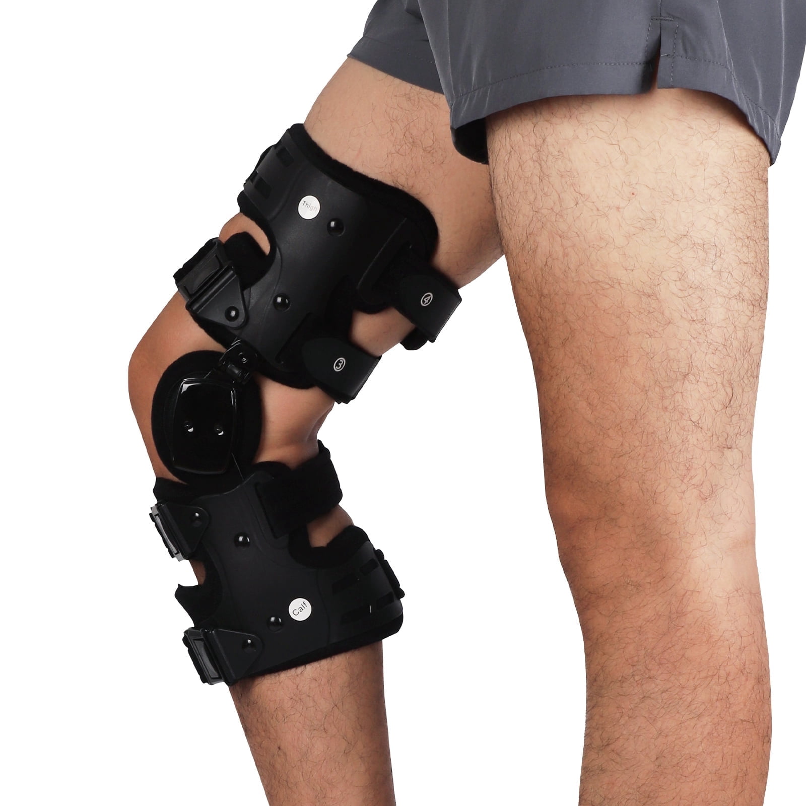 Komzer Lateral OA Unloader Knee Brace for Osteoarthritis, Arthritis Knee Pain Relief, Bone on Bone Joint Degeneration Offloader (Right)