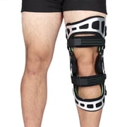 Komzer OA Unloader Knee Brace for Mild to Moderate Osteoarthritis, Orthopedic Support for Pain Relief and Recovery Silver/Green, s,left
