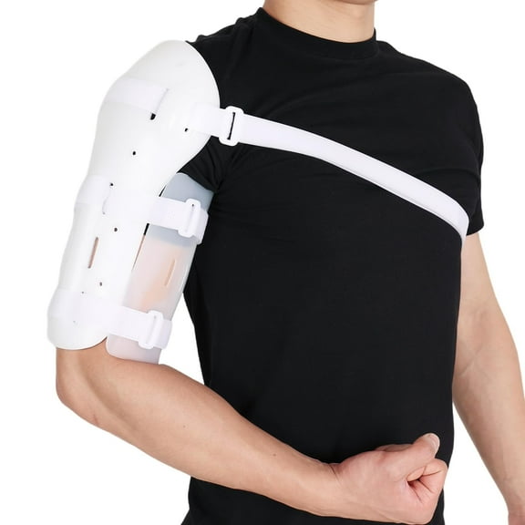 Komzer Sarmiento Brace - Humeral Shaft Fracture Splint Cast for Broken Upper Arm, Shoulder, Bicep and Humerus Bone with Stockinette Support (L)