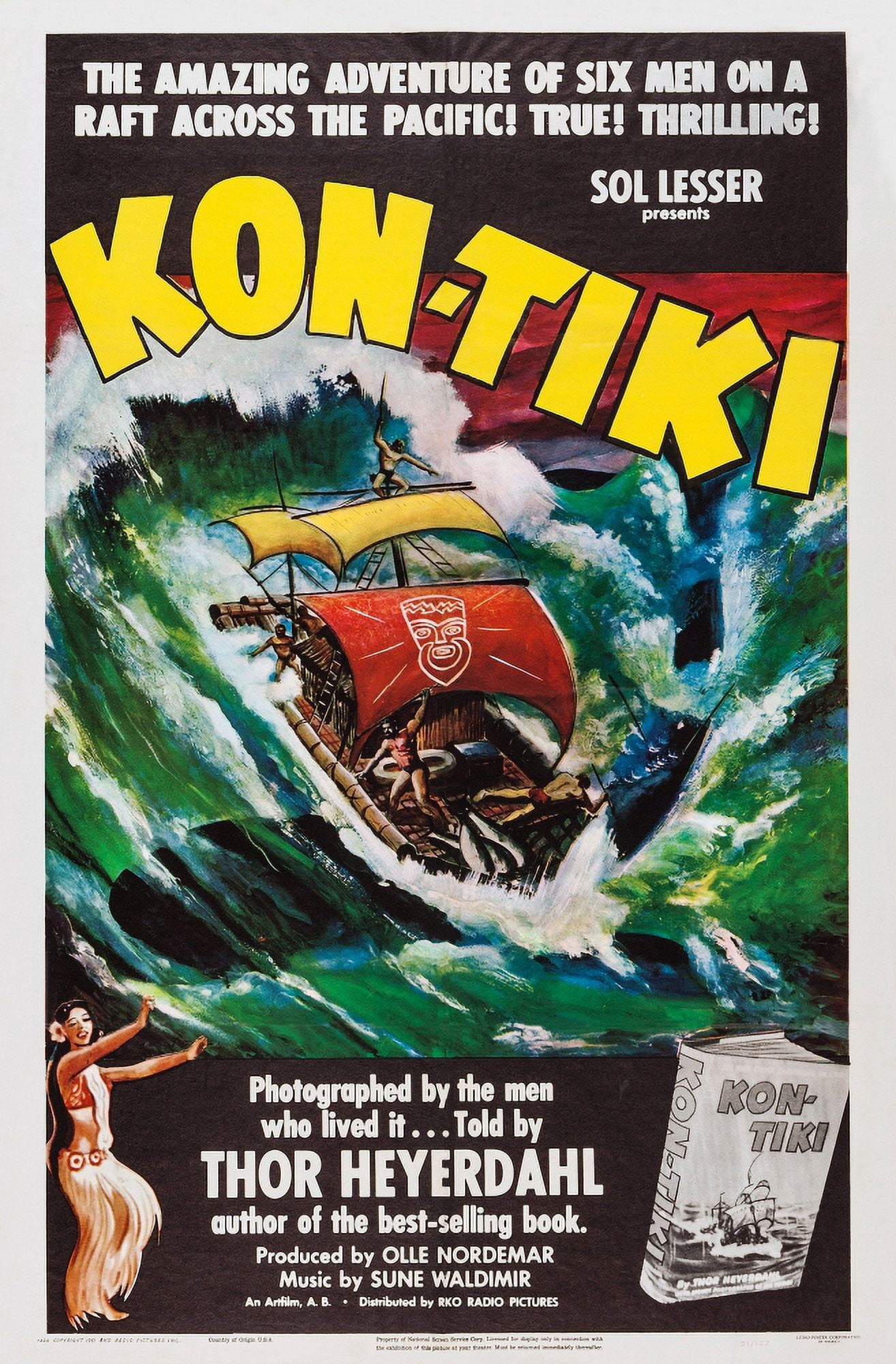 Kon-Tiki Canvas Art - (11 x 17)