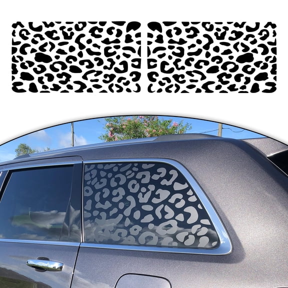Kon exia l Side Window Decal for Car SUV Truck, General Leopard Cheetah Vinyl Sticker Free Installation Tool (Pair)