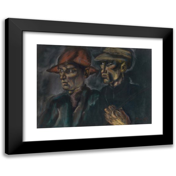KonÅ¡tantÃn Bauer 14x11 Black Modern Framed Museum Art Print Titled - Wages (1927)