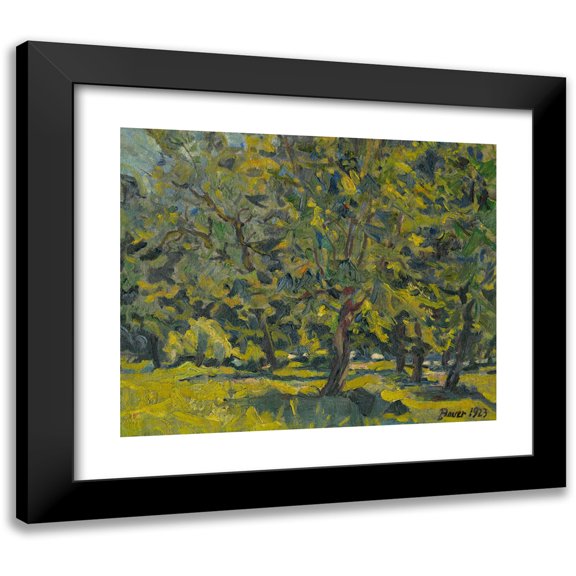KonÅ¡tantÃn Bauer 14x12 Black Modern Framed Museum Art Print Titled - In the Park (1923)