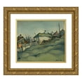 thumbnail image 1 of Konštantín Bauer 17x15 Gold Ornate Wood Frame and Double Matted Museum Art Print Titled - Periphery of Kosice (1925), 1 of 4