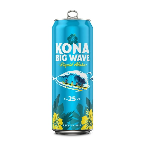 Kona Big Wave Liquid Aloha Premium Beer, 25 fl oz 1 Aluminum Can 4.4% ABV