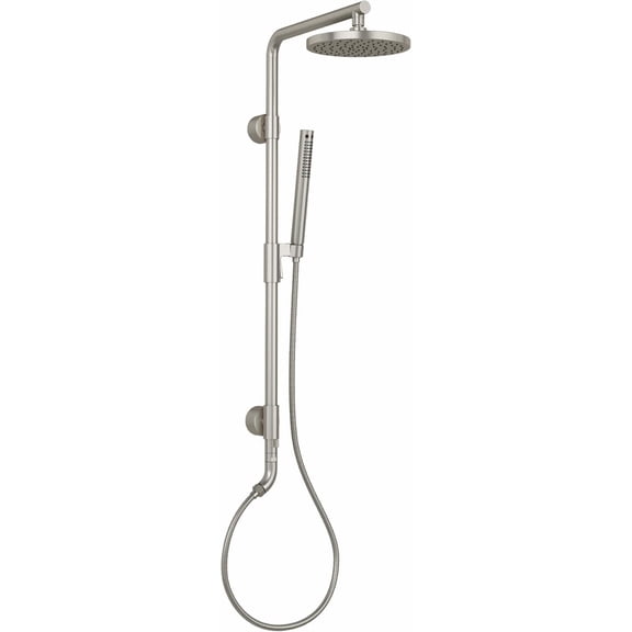 Kona Brass Shower System Brushed Nickel