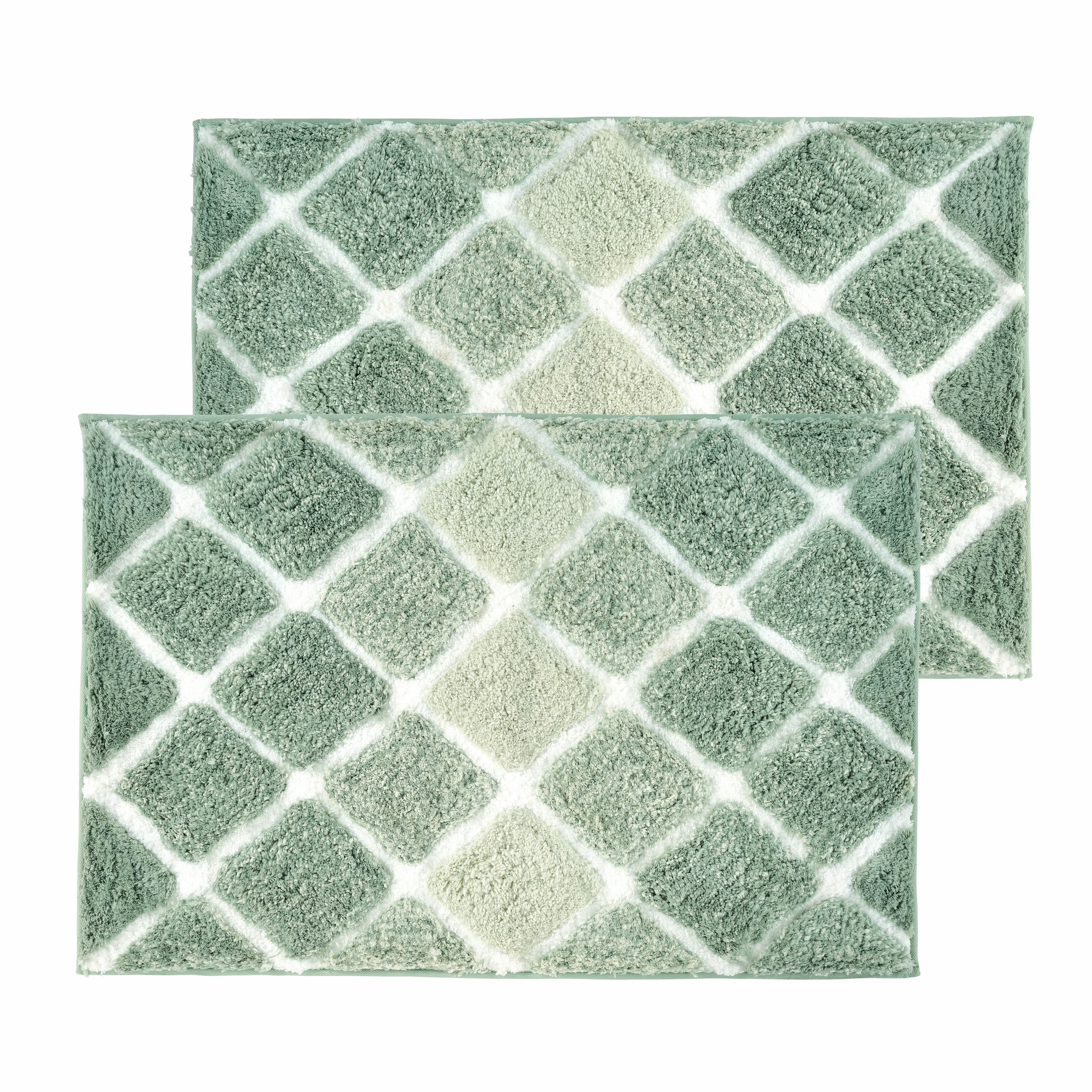 Kona Collection Spa Luxury Oversized Microfiber Bath Mat – 1 or 2 Pack 24” x 36”