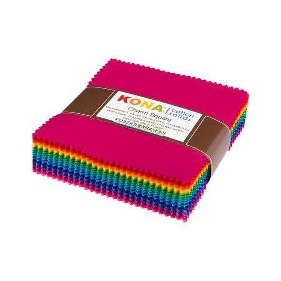 Kona Cotton: Bright 101 Palette; 101 5-inch Squares - Robert Kaufman