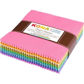 Kona Cotton Pastel 101 Palette Charm Square 101 5-inch Squares Charm Pack Robert Kaufman CHS-562-101