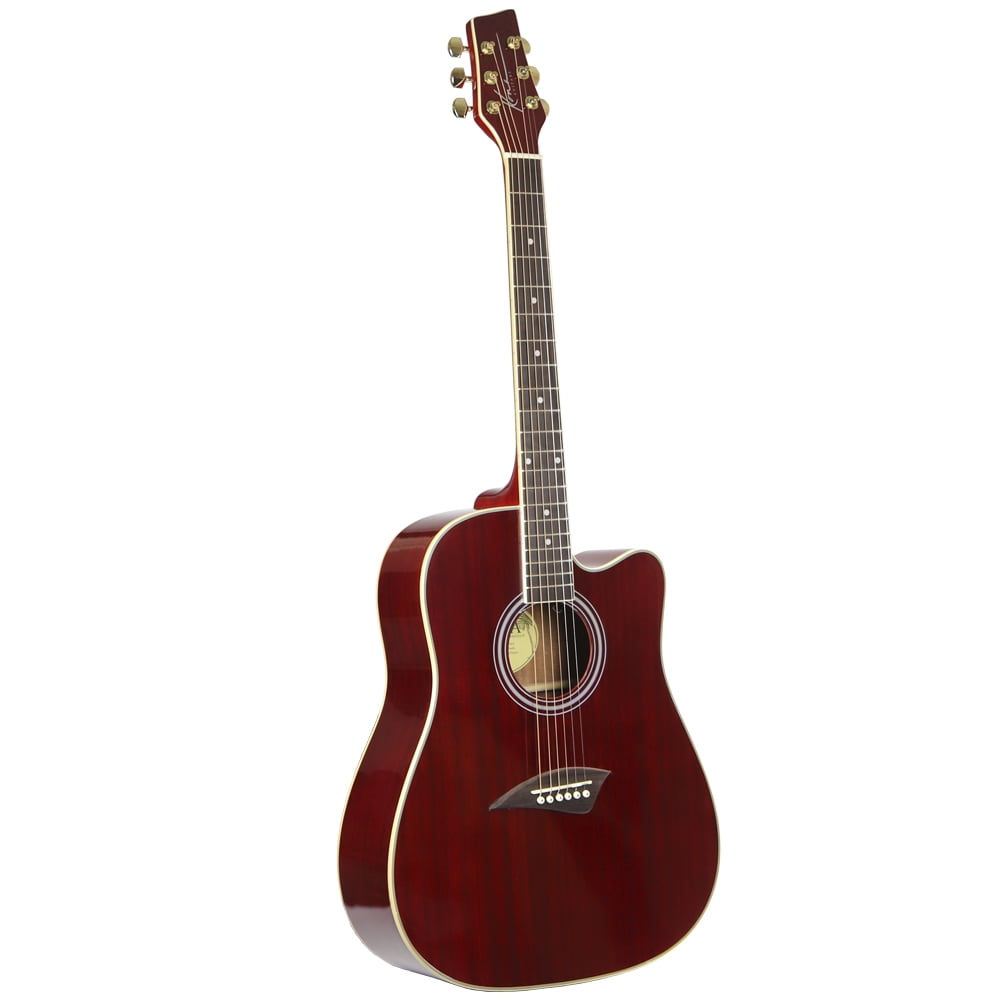 Kona Guitars K1EBK Acoustic-Electric Dreadnought Cutaway