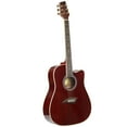 thumbnail image 1 of Kona Guitars K1ETRD Acoustic-Electric Dreadnought Cutaway Spruce Top Guitar with High Gloss Transparent Red Finish, 1 of 10