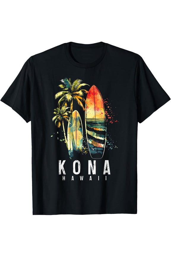 Kona Hawaii Hawaiian Surf Surfing Surfer T-Shirt Unisex T-Shirt