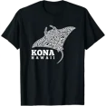 thumbnail image 1 of Kona Hawaii Manta Ray Vacation Souvenir Travel T-Shirt, 1 of 6