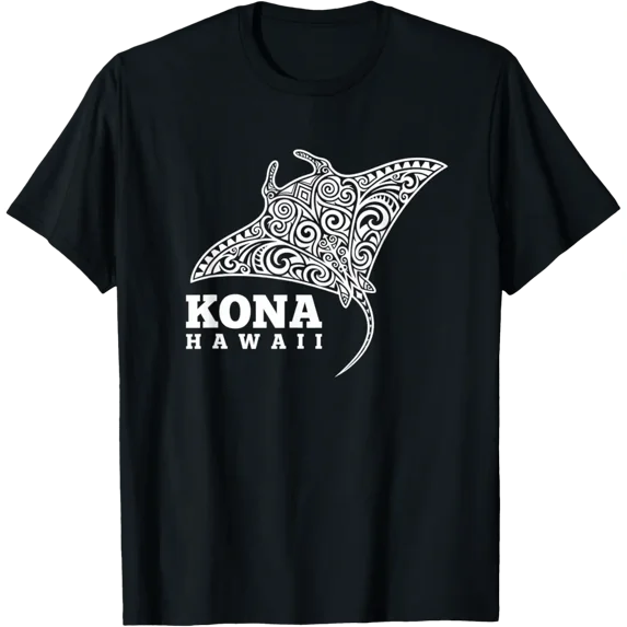 Kona Hawaii Manta Ray Vacation Souvenir Travel T-Shirt