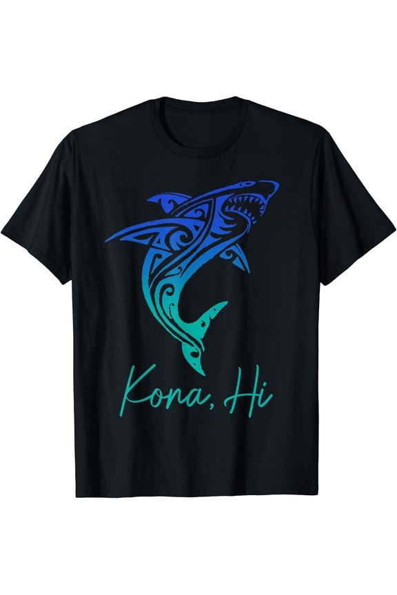 Kona Hawaii Shark Diving Fishing Surfing Surfer Hawaiian T-Shirt Unisex T-Shirt