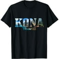 thumbnail image 1 of Kona Hawaii Surfer Gift Souvenir Unisex T-Shirt for Men Women,Black Color,Size 5/6, 1 of 5