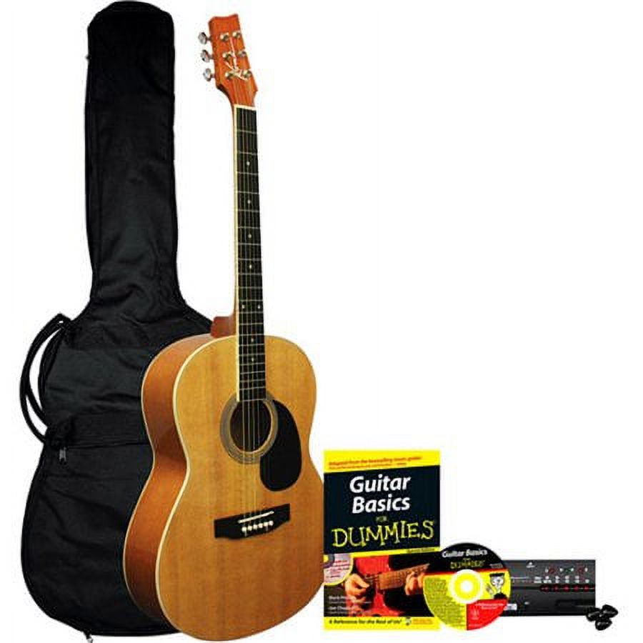 Kona Learn to Play Acoustic Guitar Starter Pack for Dummies - image 1 of 7